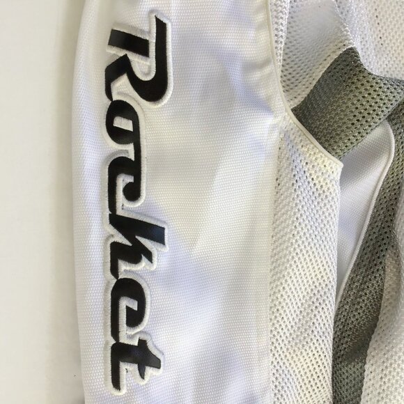 Joe Rocket Womens Cleo Motorcycle Jacket Size L White Silver Mesh Padded Armored - Picture 4 of 16